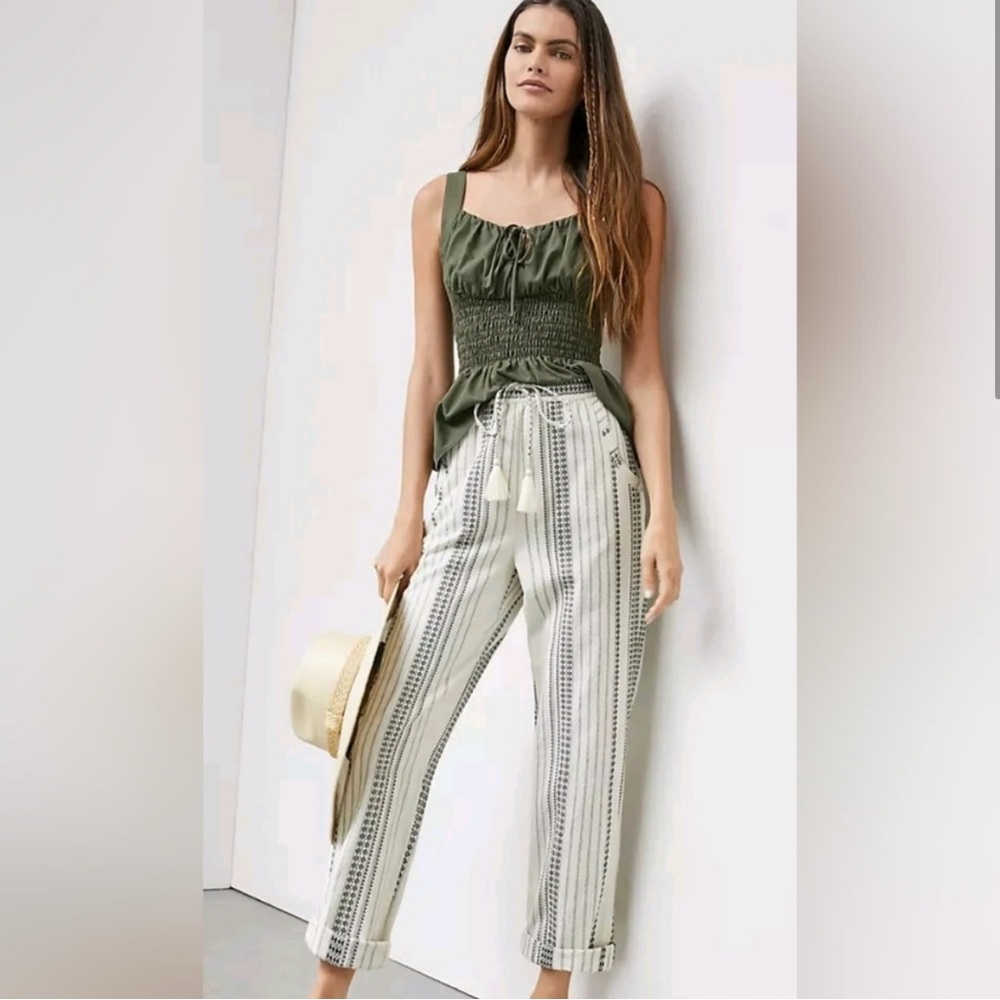 Anthropologie Boho Tassel Beach Pants - Picture 2 of 13